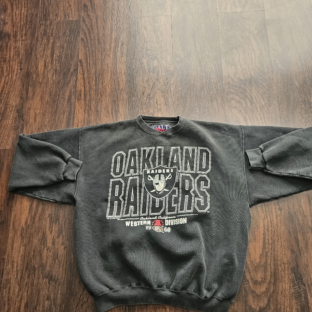 Vintage Oakland Raiders Galt Sand Crewneck Sweatshirt faded